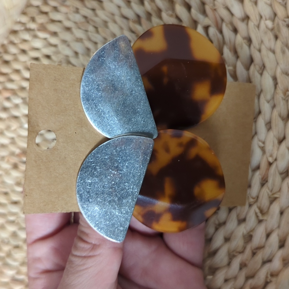 Vintage JCrew Leopard Earings